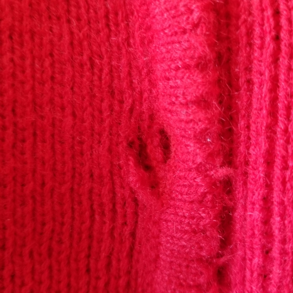 Vintage Red Cardigan - Picture 8 of 11